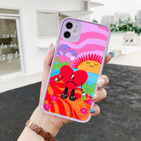 Yo Perreo Sola zły króliczek Maluma matowy przezroczysty futerał na telefon IPhone 12 11 Pro Max 12mini 7 8Plus X XS XR 13 SE2 moda okładka Capa 3